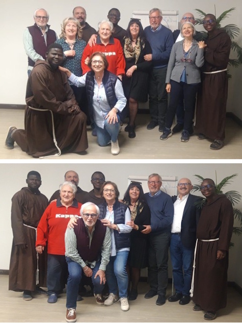Padre Franceso e il direttivo di Qui le stelle