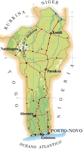 Mappa Benin